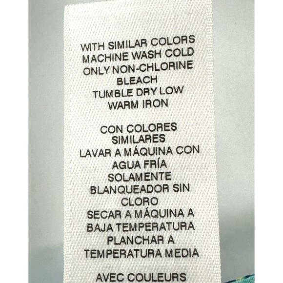 Chicos Womens Loose Blouse Ikat Pattern Lightweight Round Neck Multicolor L/XL - Picture 7 of 7